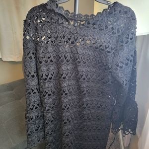 Black crocheted Sugar Lips dress.  Size-M